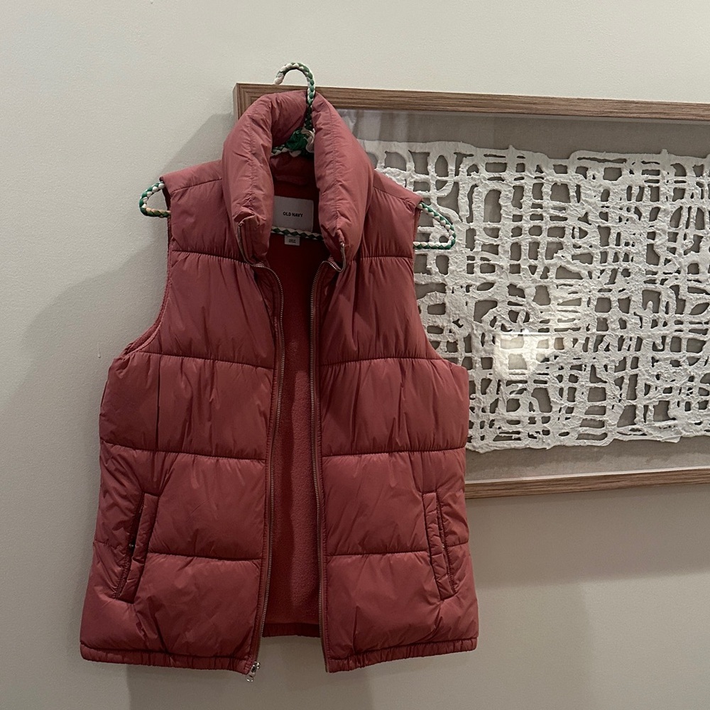 Old Navy Terracotta Puffer Vest